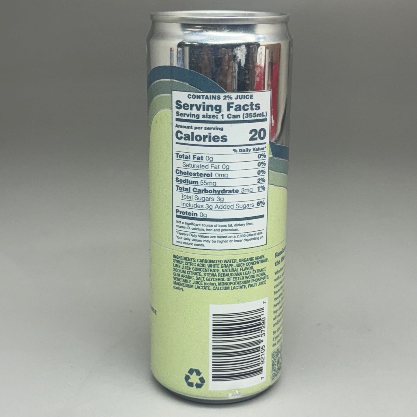 ZA@ REMIX (12 PACK) Tres Citrus Margarita Lime/Sweet Orange Non-Alc. 12oz BB 04/2025 A