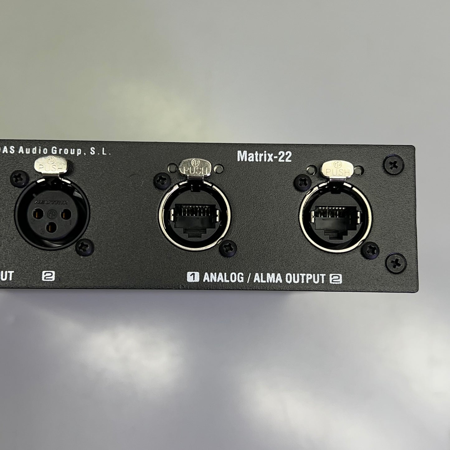 DAS AUDIO GROUP Half Rack Mount Dual Input/Output Channel Breakout Box 11106140
