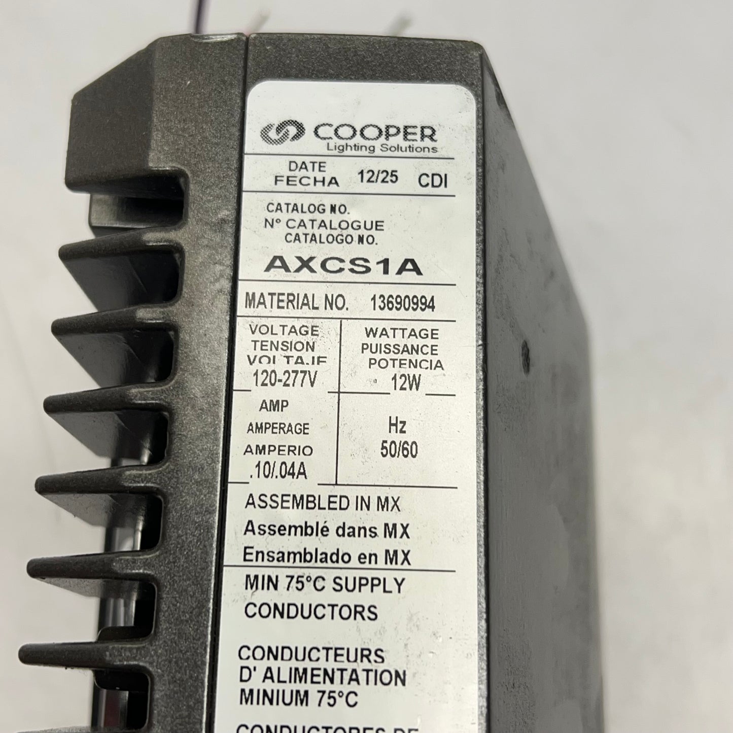 COOPER Lighting Solutions Outdoor Light 120-277V 12W Brown AXCS1A (Used)