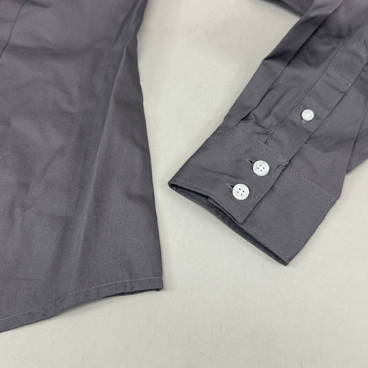 CINCH Long Sleeve & Shirt Tail Solid Button Down Top Women's SZ M Grey MSW9164029