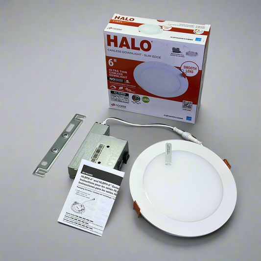 HALO Ultra Thin Canless Downlight Slim Edge  6" 1140 Lumen HLBPH6099FS1EMWR