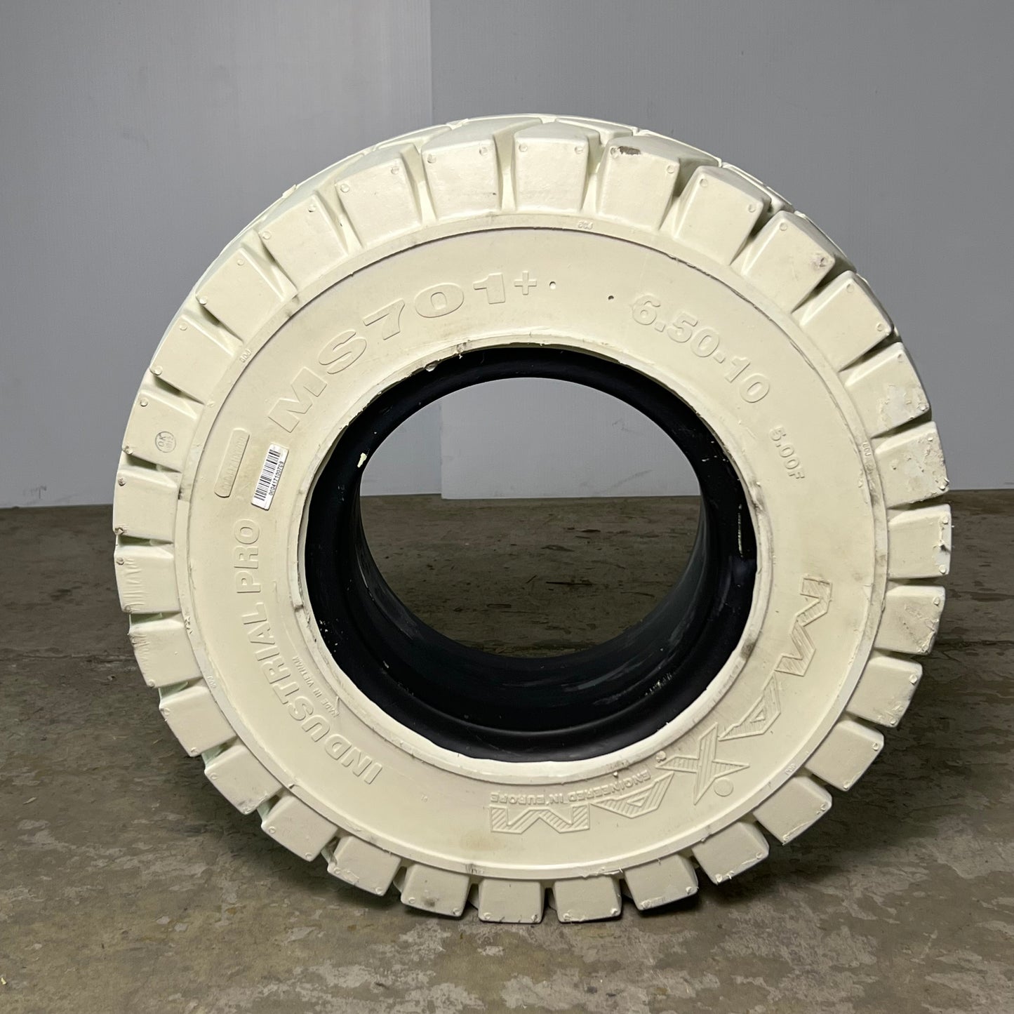 MAXAM MS701+ TR Industrial Forklift Tire 6.50-10 White