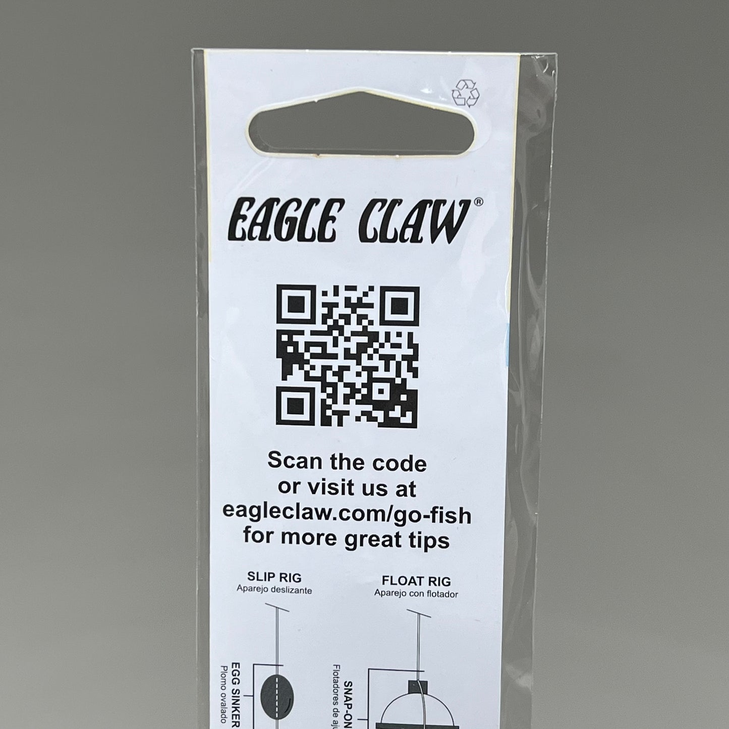 EAGLE CLAW Medium Wire Baitholder Snell Worms & Chunk Red #6 6pc 391GE-6