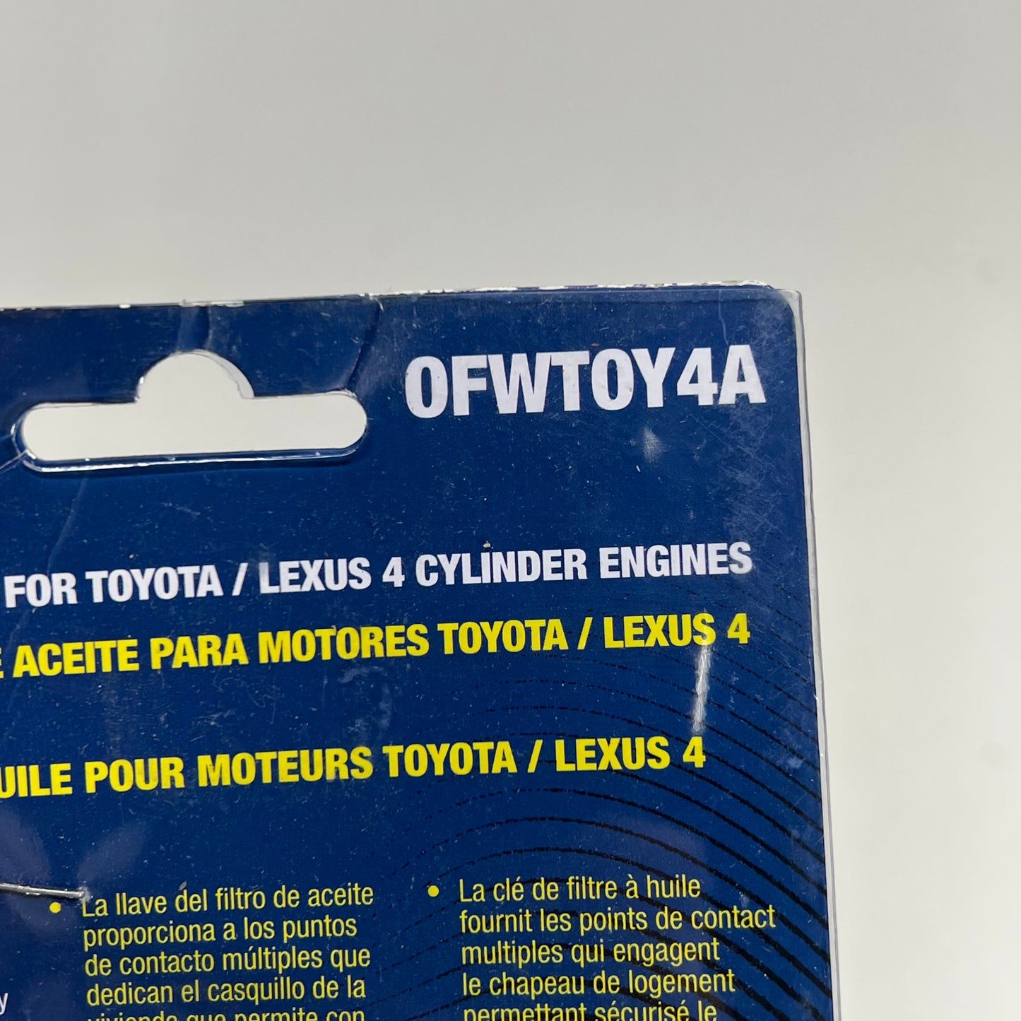 BLUE-POINT Oil Filter Wrench for Toyota/lexus 4 Cylinder Engines OFWTOY4A