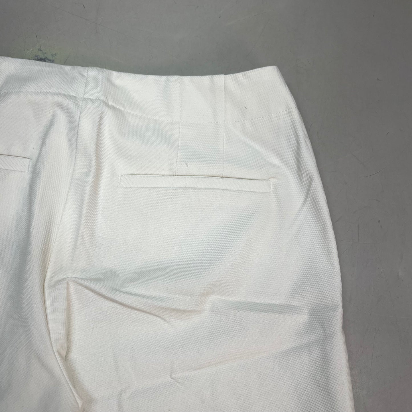 CHICOS Lightweight Straight Wide Leg Pants Women's Sz 0.5 White/Crème