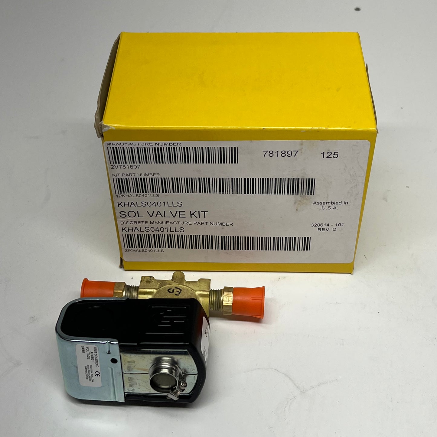 CARRIER Liquid Line Solenoid Valve Kit Supports R410a & R454b KHALS0401LLS
