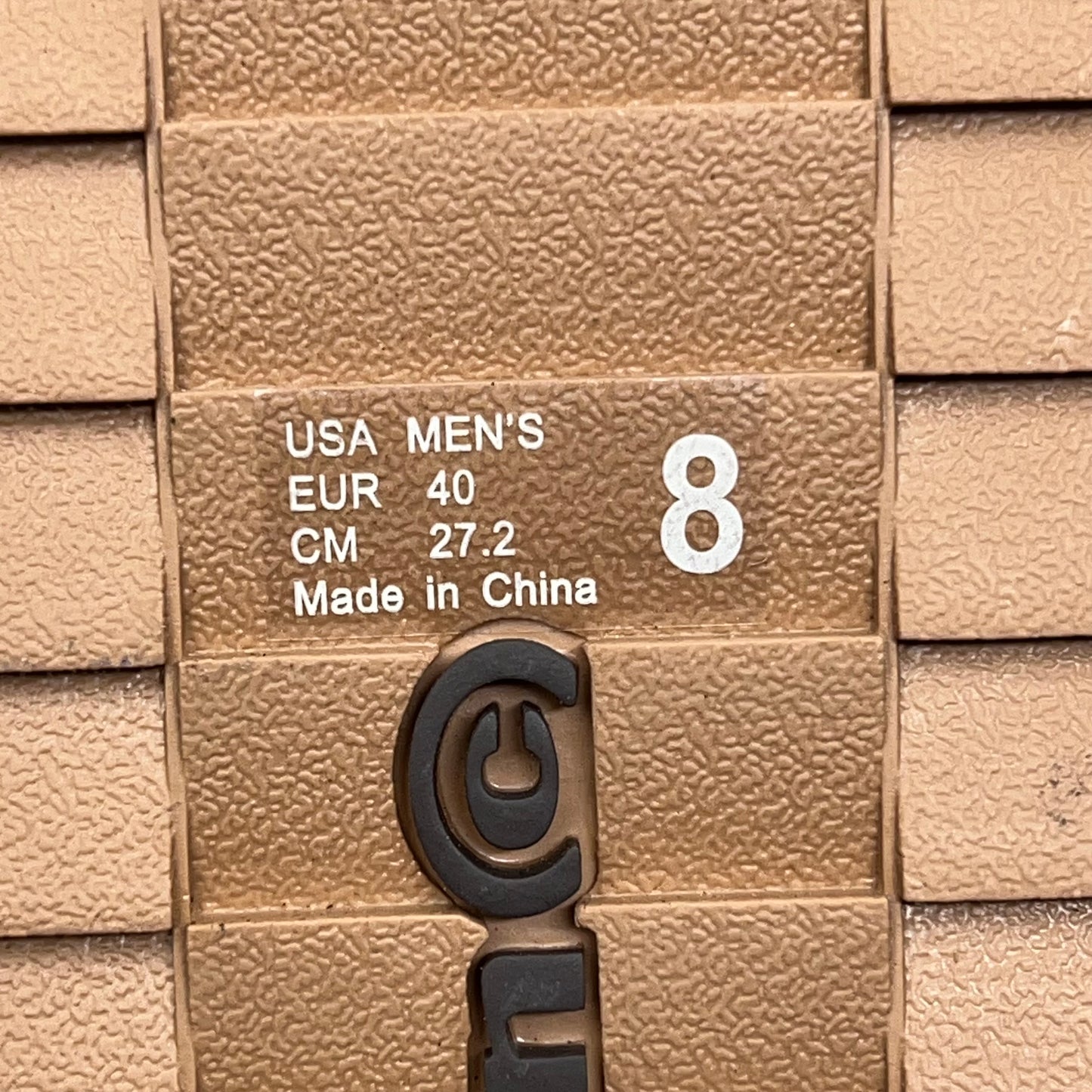 COBIAN Trestles Trek Slide EVA Top Sole Men's Sz 8 40 Eu Chocolate TTS24-201-8