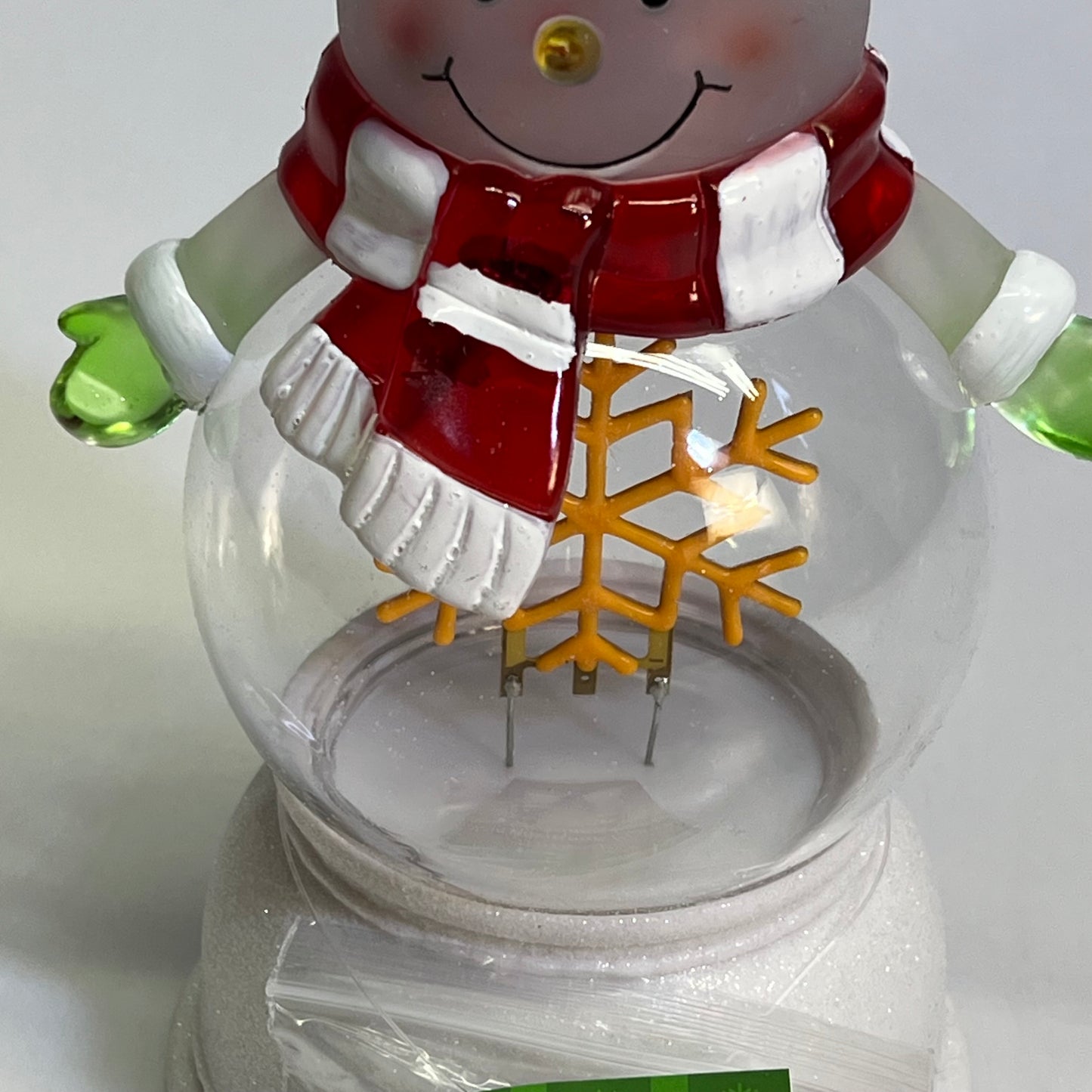 GERSON LED Lighted Neon Christmas Snowman & Santa Globes w/ 6 Hr Timer 9.5"