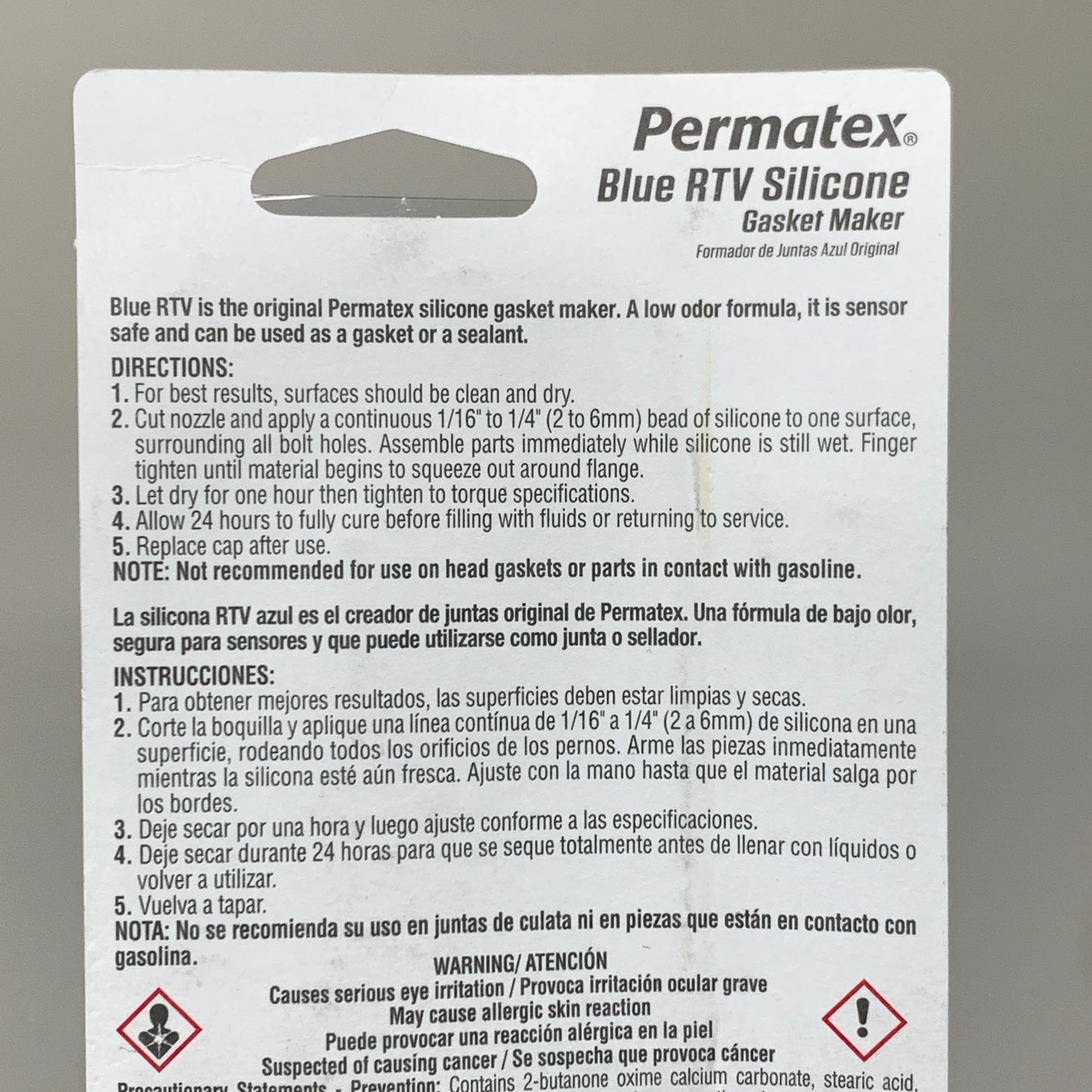 PERMATEX Blue RTV Gasket Maker Low Odor Formula 3 oz 80022 (New)