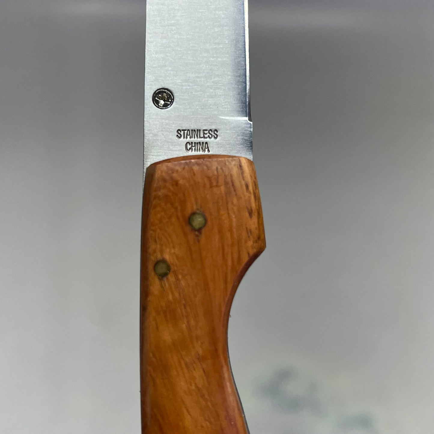 NORTH AMERICAN  Folding Fillet Knife W/ Case 14" Extended Brown Wood FMRFILET