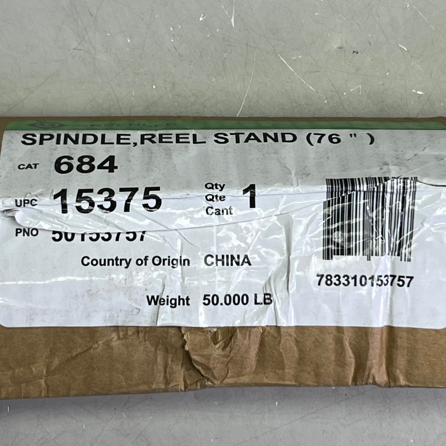 GREENLEE Spindle Reel Stand 76", Green 684
