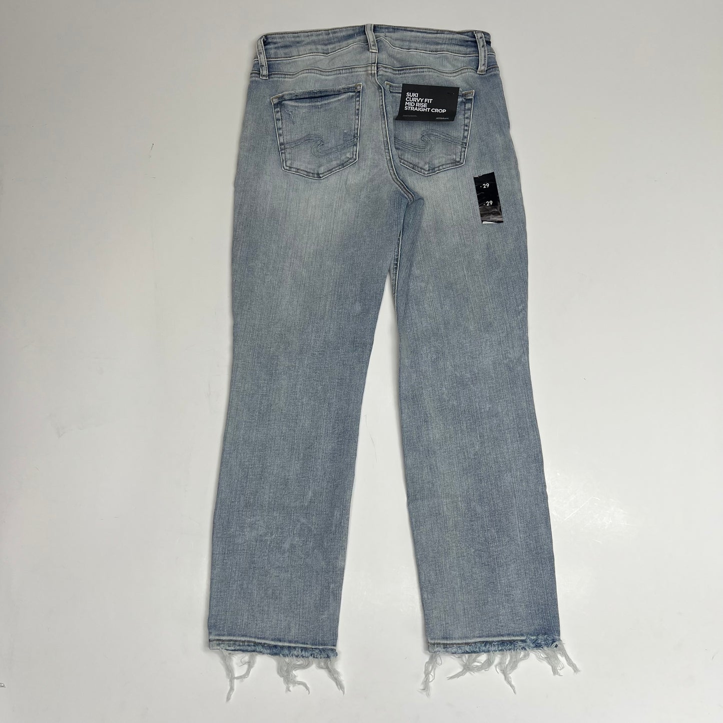 SILVER JEANS CO. Suki Curvy Mid Rise Straight Leg Jeans Women's Sz 29/27 Indigo