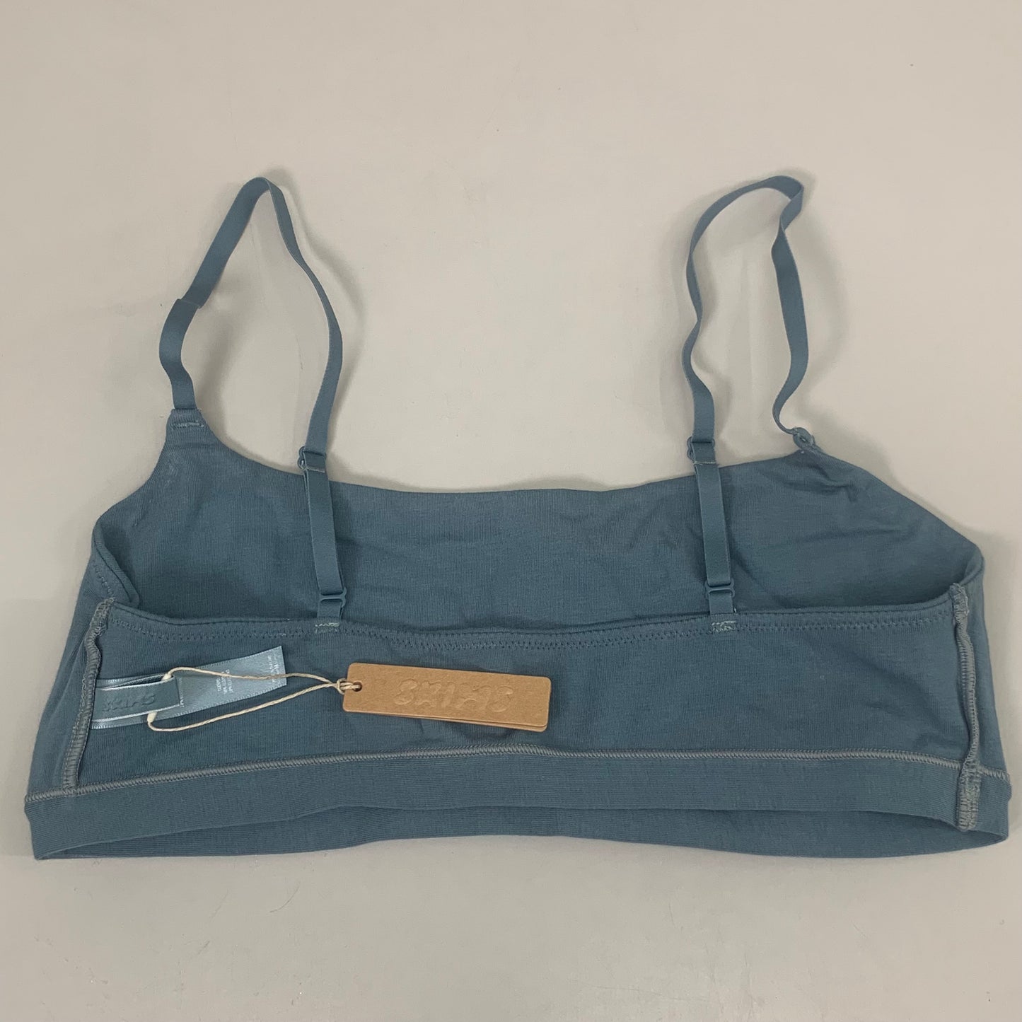 SKIMS Cotton Jersey Scoop Bralette 90% Cotton Women's Sz M Kyanite BR-SCN-0741