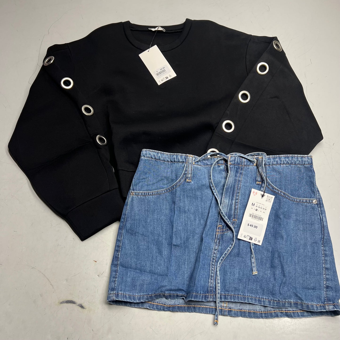 ZA@ ZARA Lot of Assorted Clothing Tops, Skirts, Bottoms & Dresses Women's Sz S & M