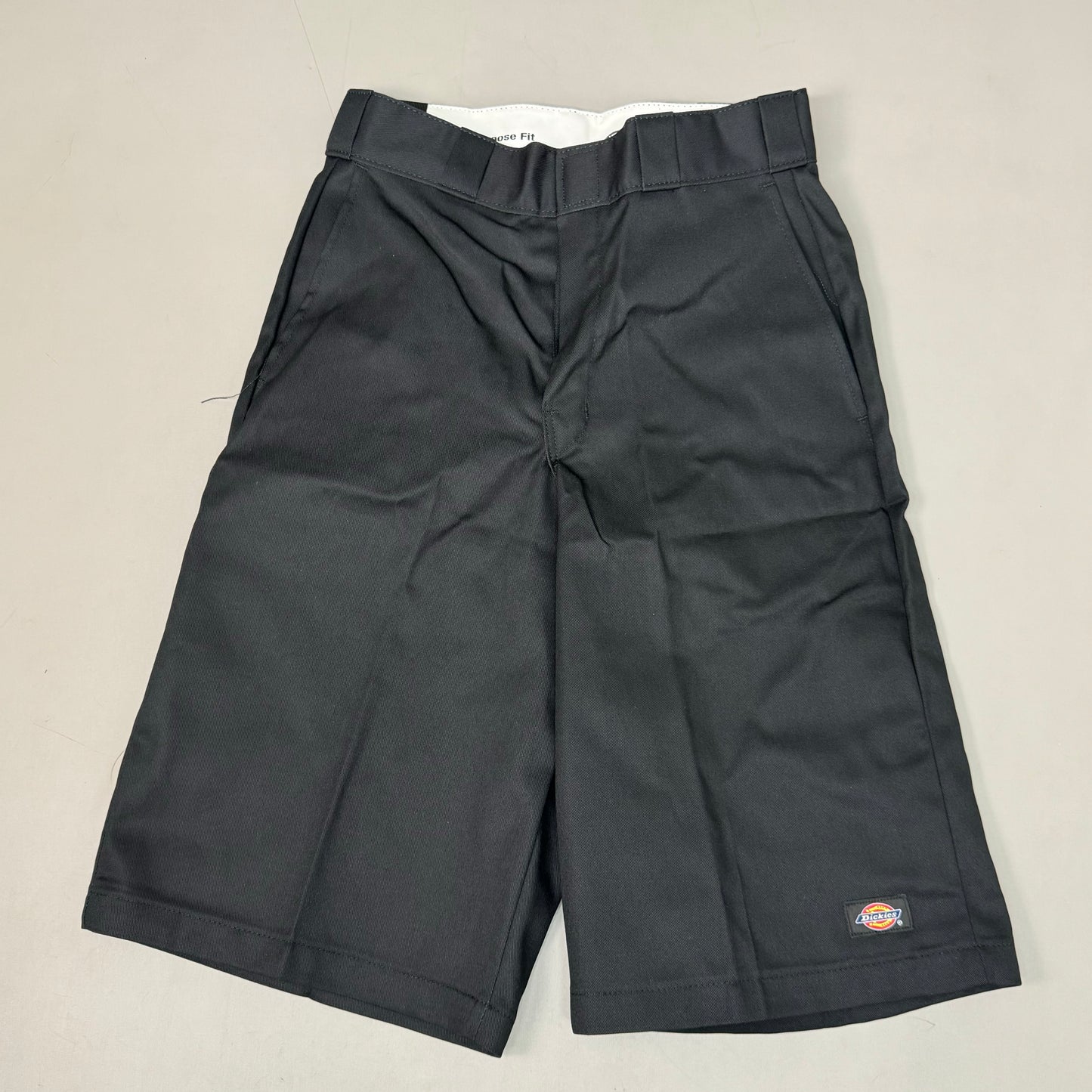 DICKIES Loose Fit Twill Work Shorts 13" Inseam Men's Sz 31 Black 42283BK