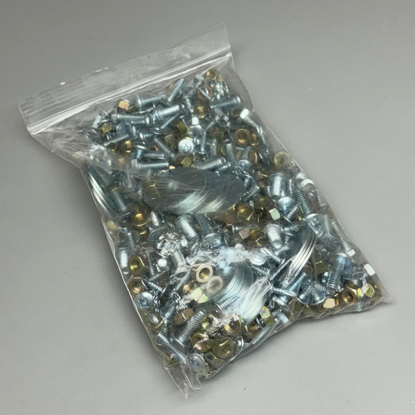 Nuts, Washers & Bolts, Gray Color 1 Pack Assorted