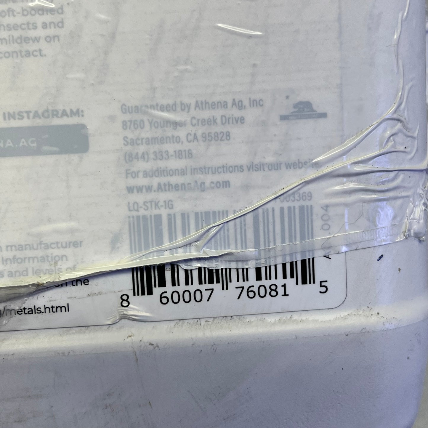 ATHENA  Stack Bloom Enhancer 0-0-1 Natural Plant Nutrient 1 Gallon Clear LQ-STK