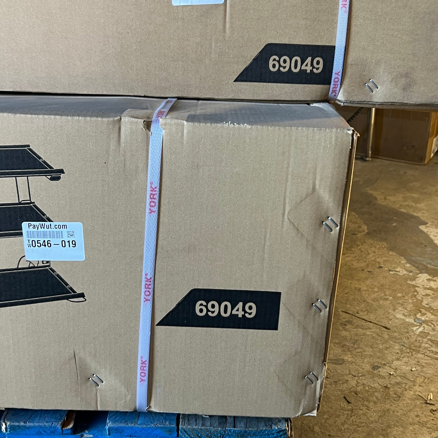 York Barbell 3 Tier Dumbbell Tray Rack 57" L x 33.5" W x 34.5" H Black 69049
