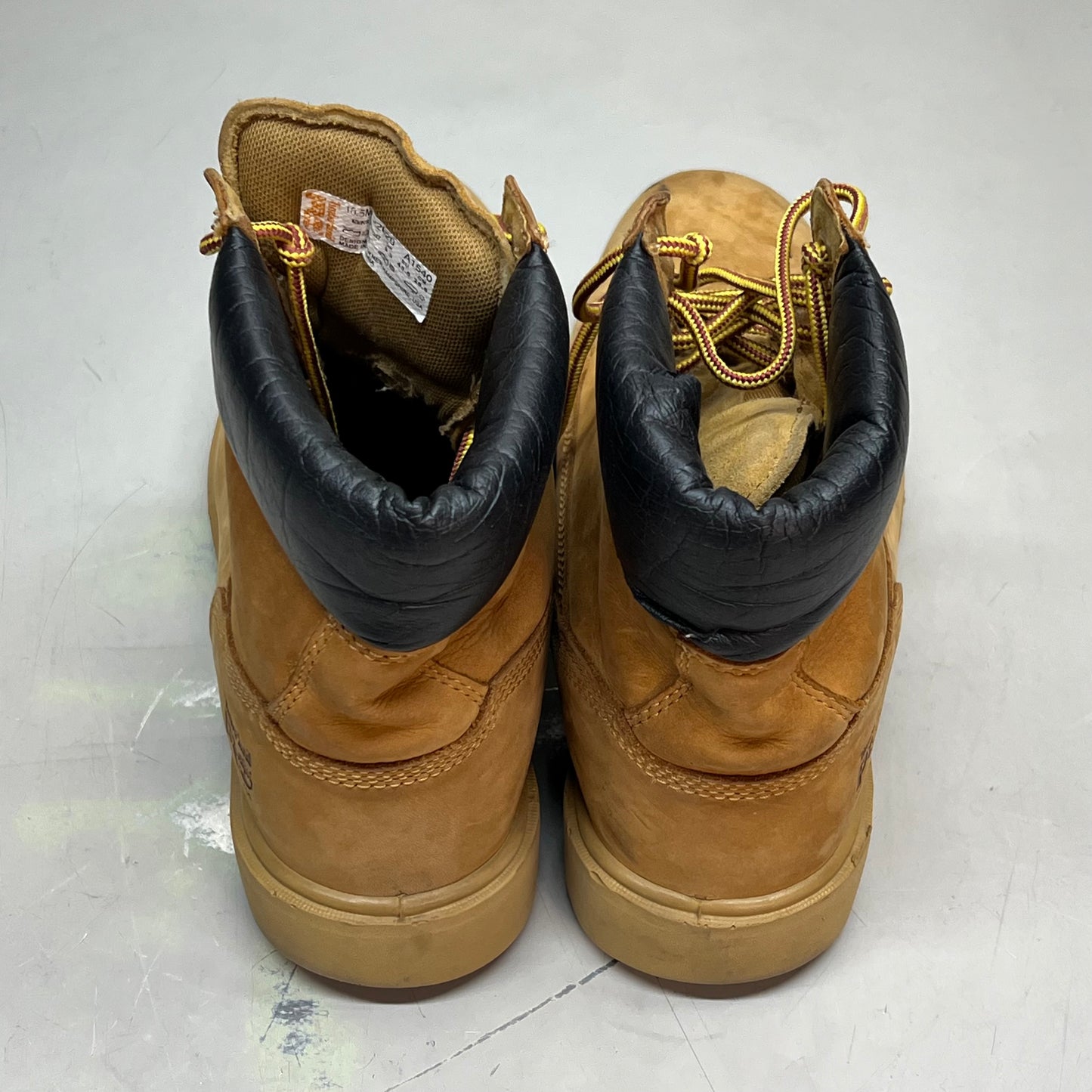 TIMBERLAND PRO Composite Toe Waterproof Work Boots  Men's Sz 10.5 Tan (Used)