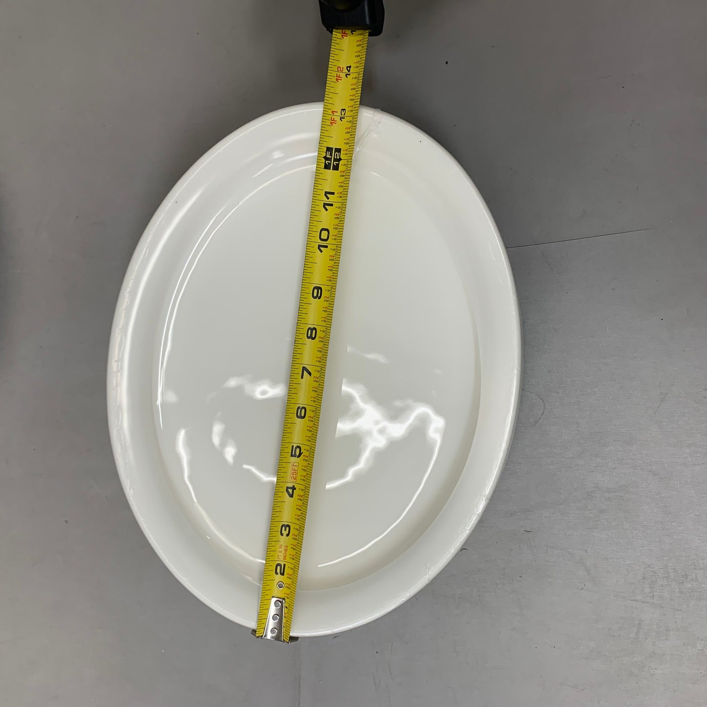 TUXTON (12 Pack) Ceramic Oval Platter Nevada Collection Oven Safe 13-1/4" Eggshell TNR-014