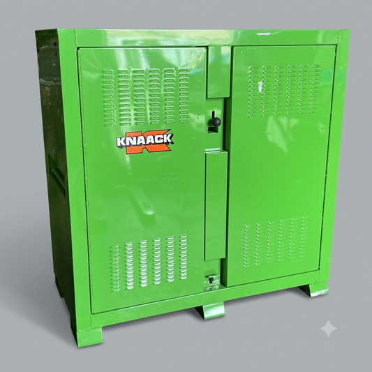 KNAACK Jobsite Cabinet Proprietary Recessed Padlock 59.4 cu ft, Green 139-SK-02 (AS-IS, Cosmetic Damaged)