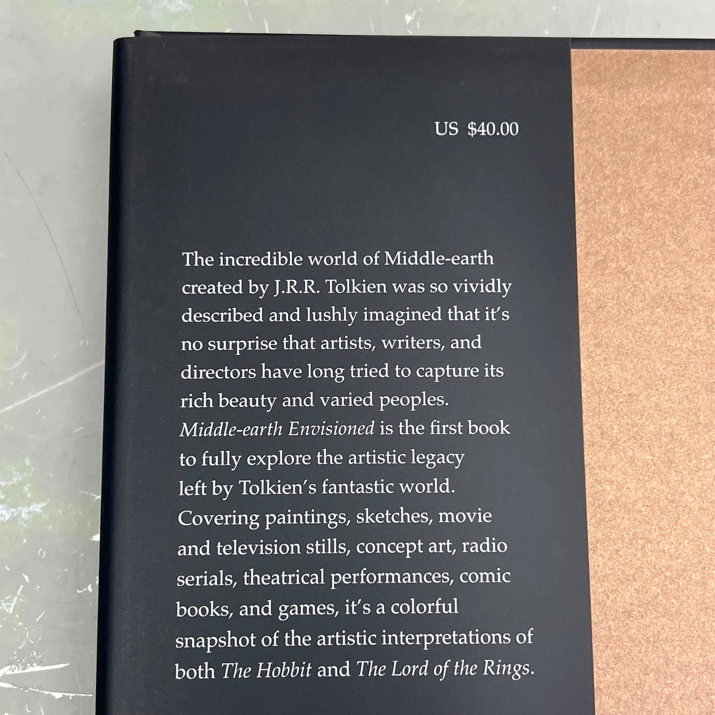 MIDDLE EARTH ENVISIONED The Hobbit & The Lord Of The Rings Hardback Book