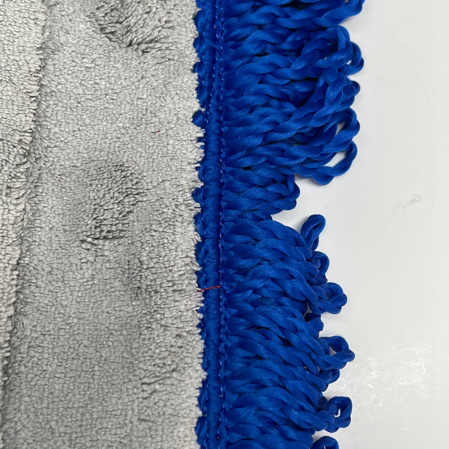 KLEEN LINE (12 PACK) Fringed Microfiber Dry Mop Pad 36" Blue/Grey 652102