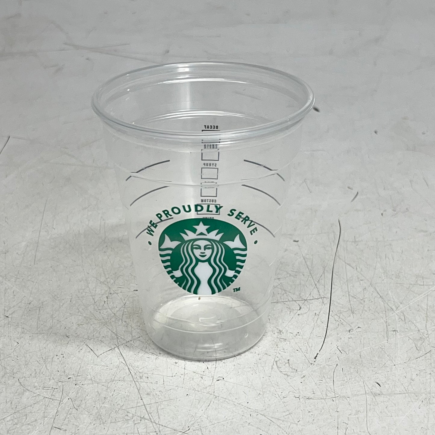 ZA@ PACTIV EVERGREEN (1000 PACK) Iced Grande Starbucks Cup 16oz Clear 11153354
