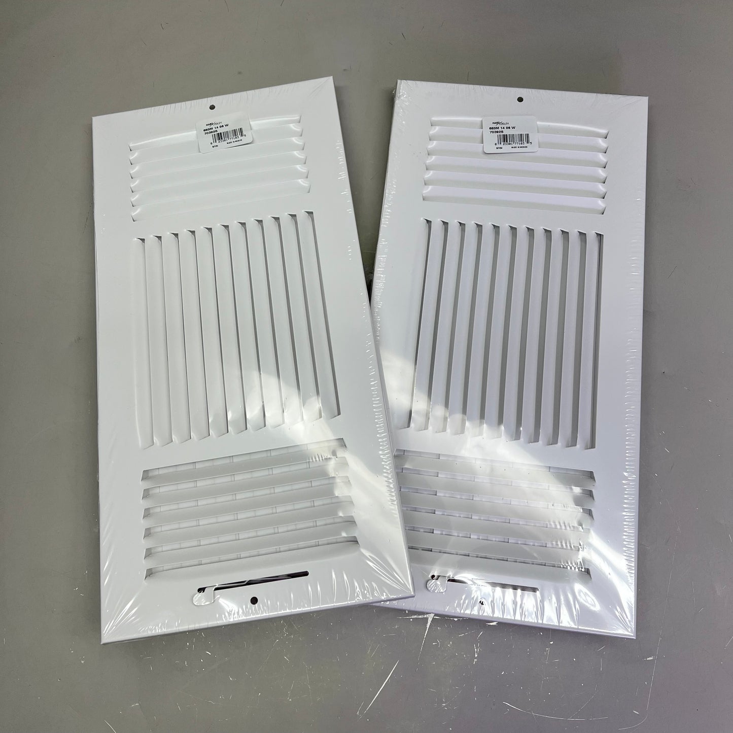 HART & COOLEY (2 PACK) Air Vent Interlocking Valve 14"x6" White 703925 683M