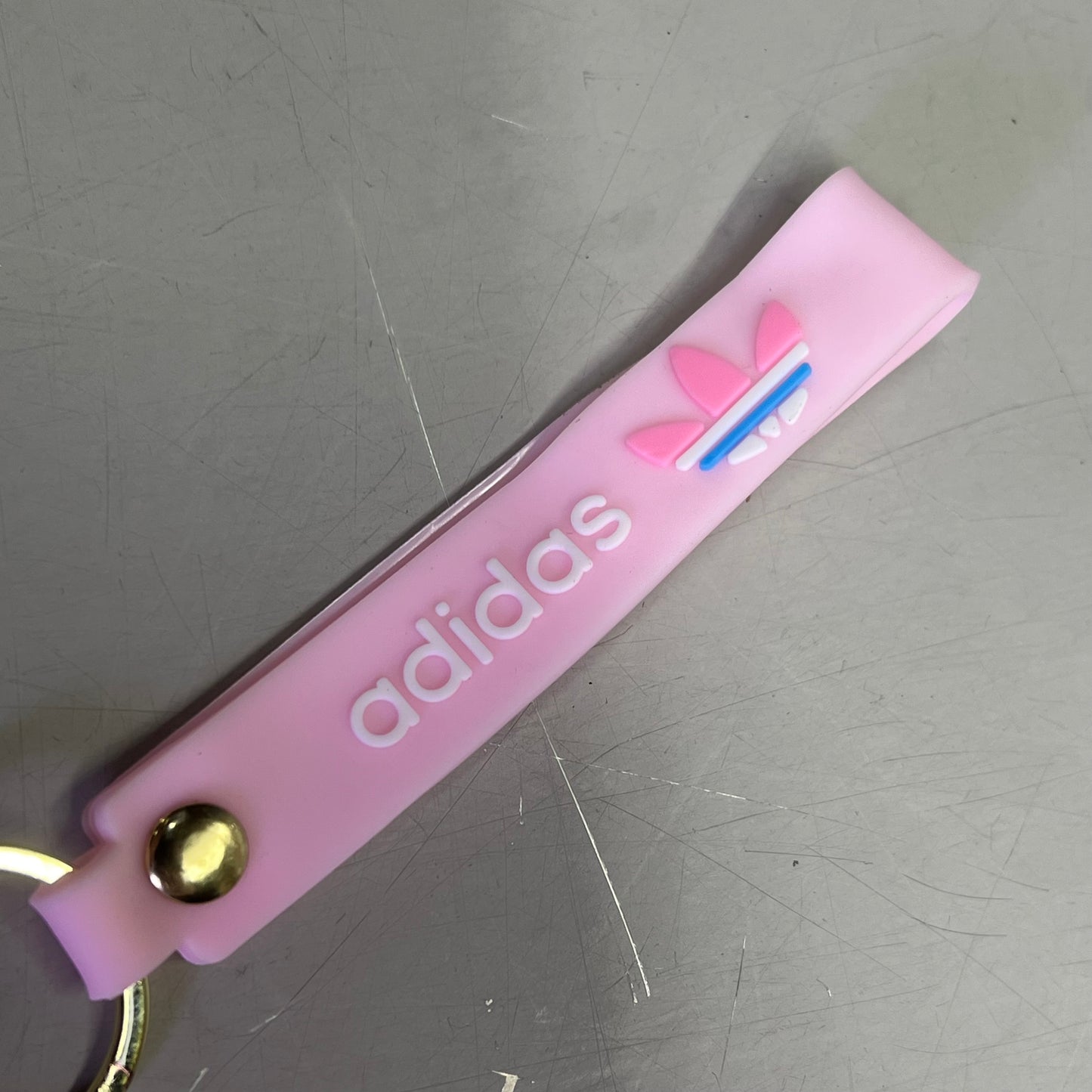 ADIDAS (12 PACK) Assorted Hightop Sneakers Shoe Keychains w/ Wrist Band 7"