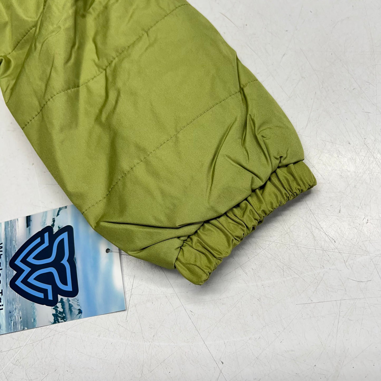 WHALES TAIL Fleece Lined Hooded Full Zip Up Winter Coat  Boy's Sz 7 Forest Green