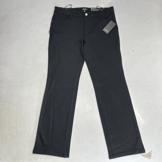 JONES New York Lexington Straight Leg Pants Women's Sz 12 Black  18058961-002