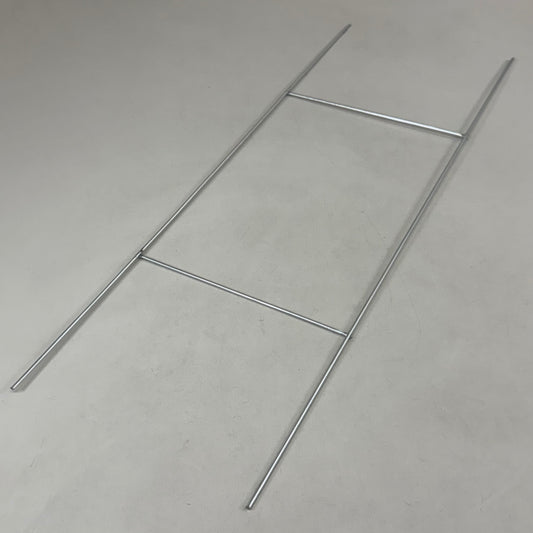 (10 Pack) Galvanized 9-Gauge Steel Wire H-Stakes 10"x30" Steel