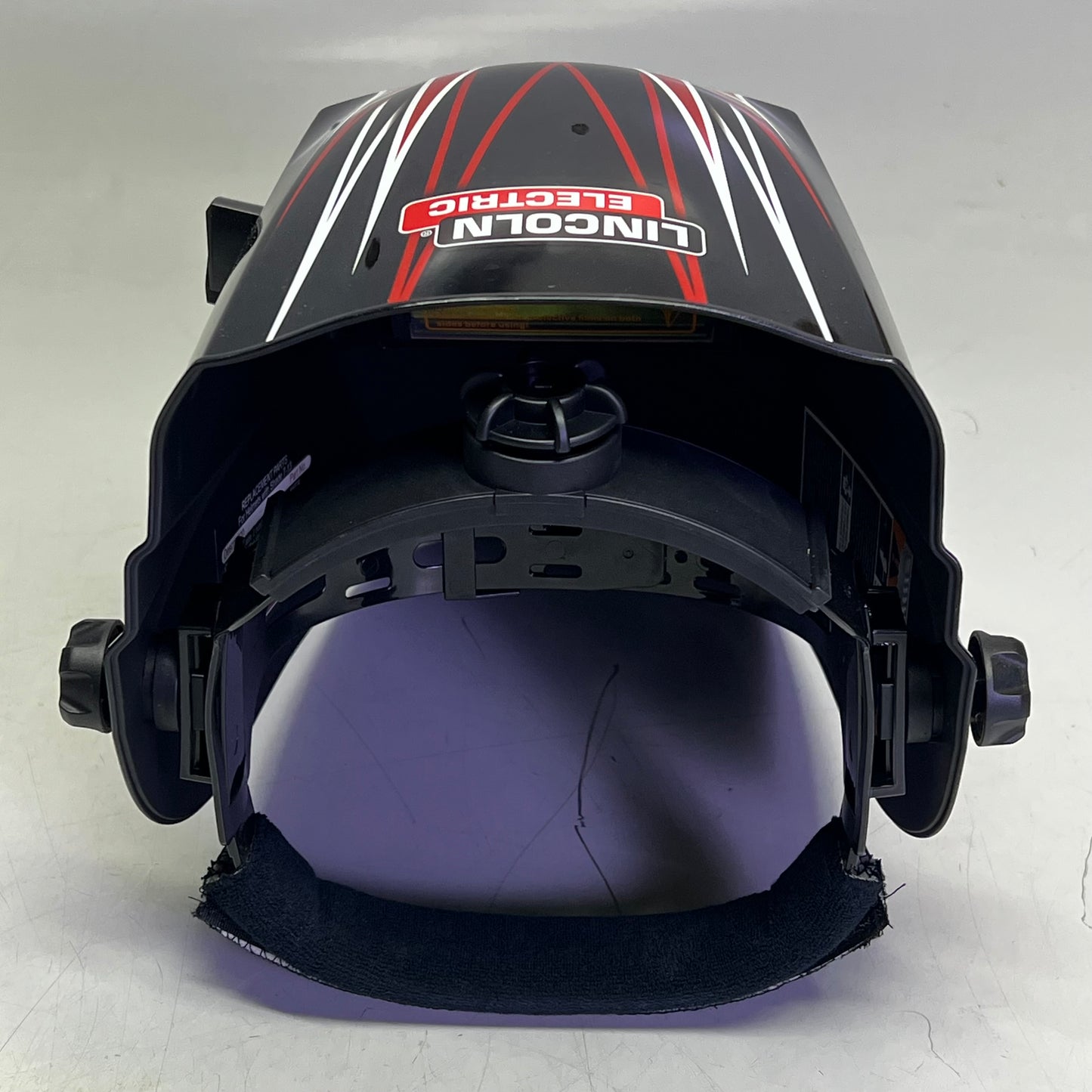 LINCOLN ELECTRIC Red Fierce Welding Helmet 7-13 Shade Red/Black K3063-1