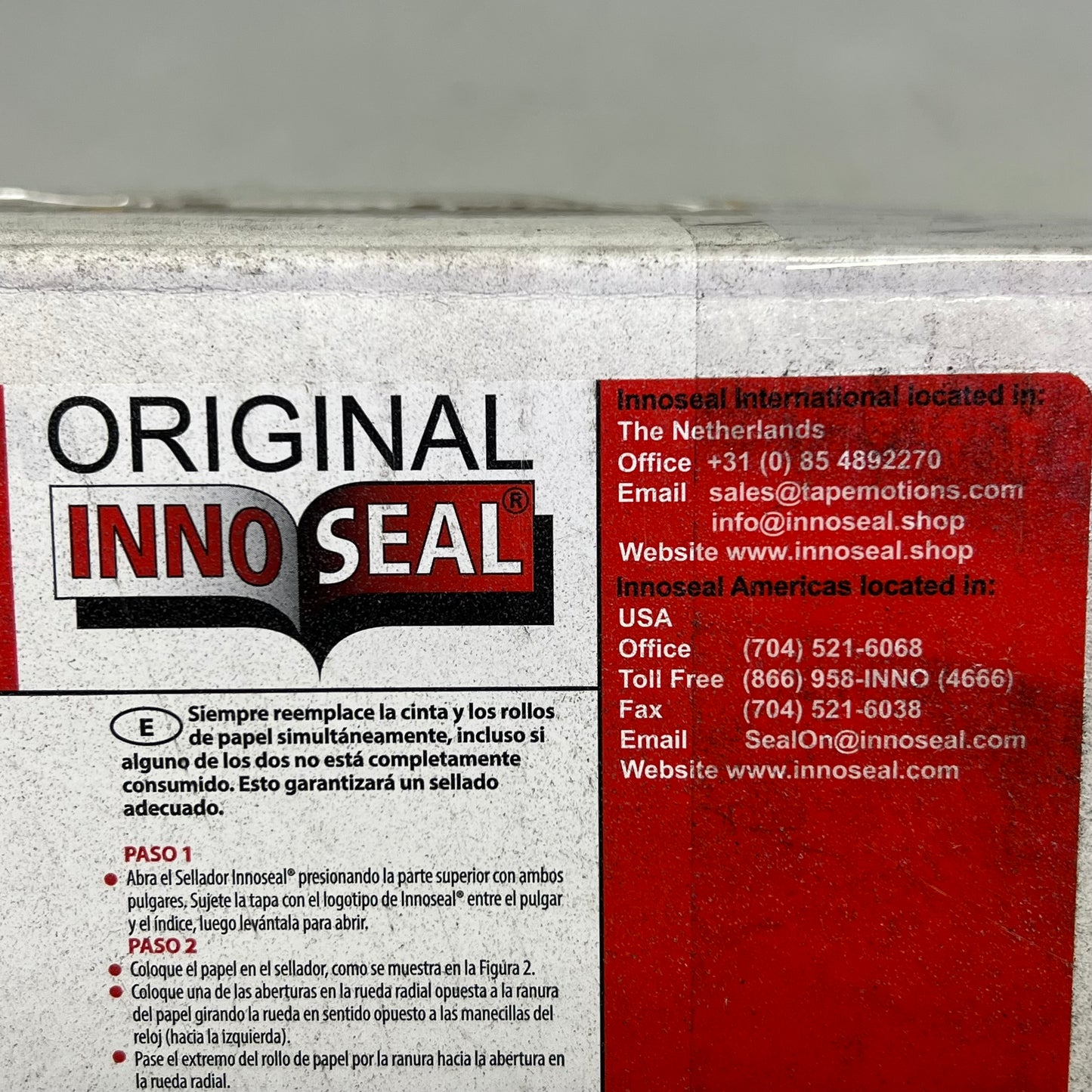 INNOSEAL (84 SETS) Original Refill Tape & Paper 1/2" Width Yellow/Clear 1033