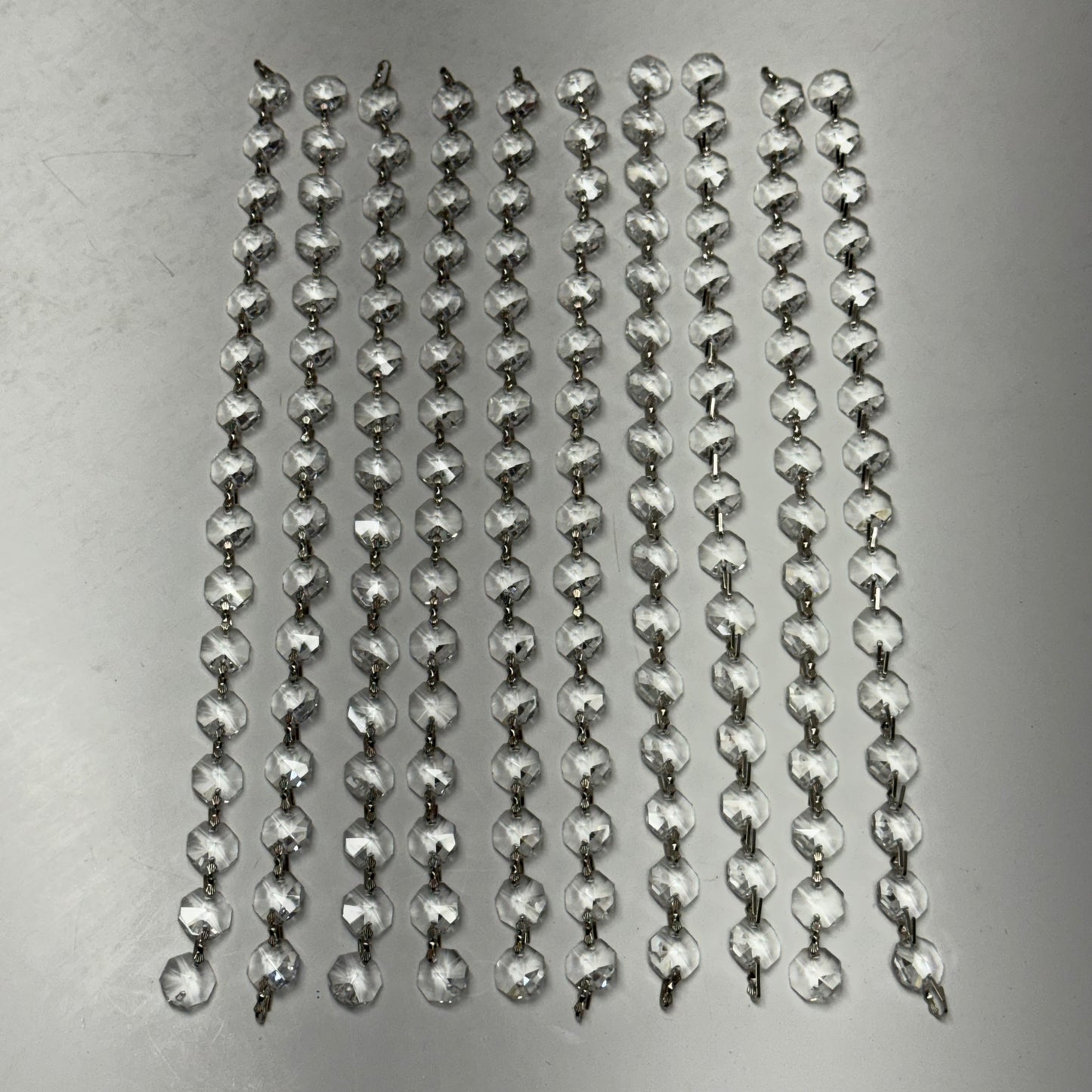 ELEGANT (27 PACK) Vintage Crystal Chandelier Strands Sz 12"L
