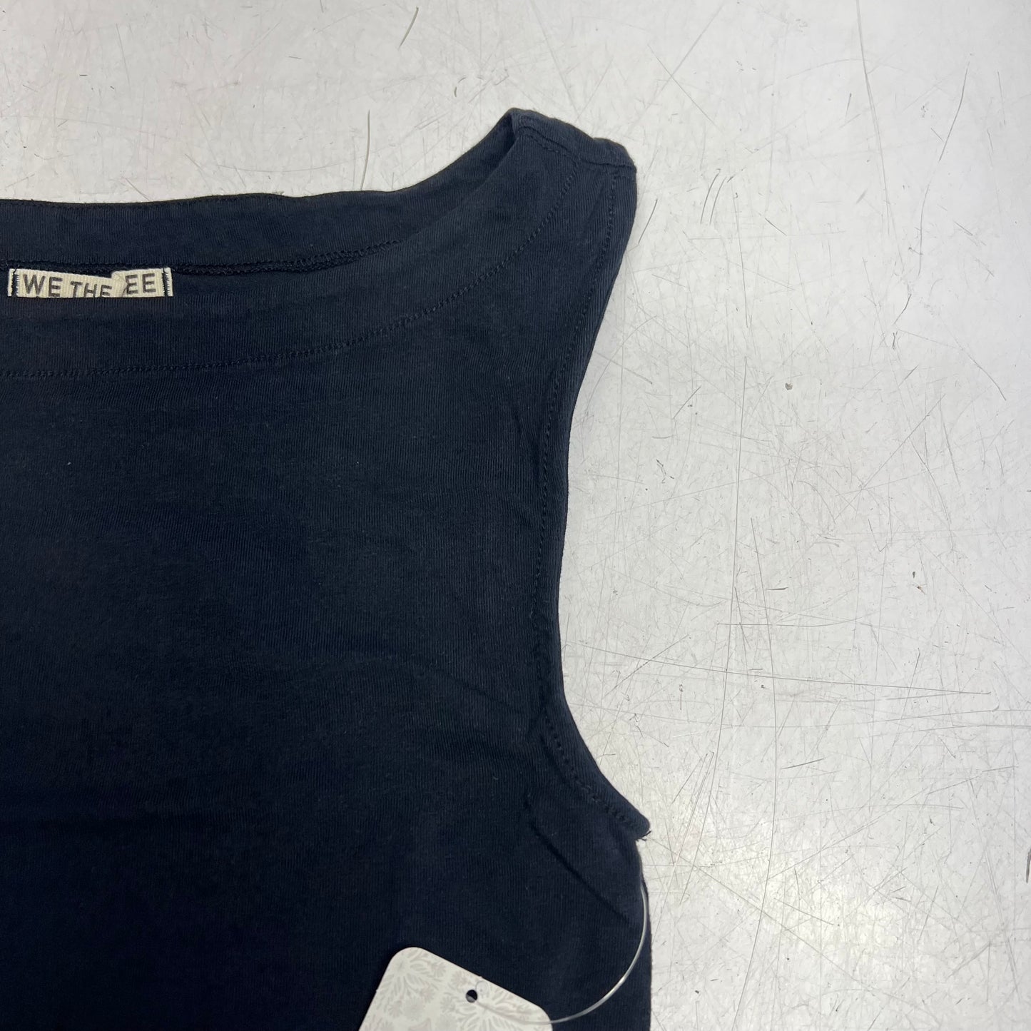 FREE PEOPLE We the Free Iconic Tank Boat Neckline Women's Sz S Black OB2441195