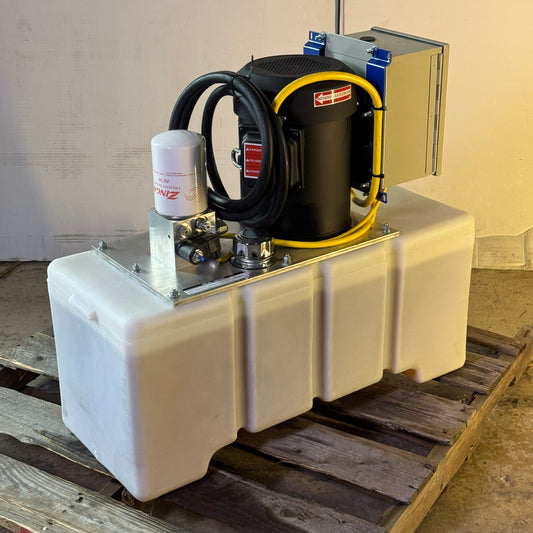 VESTIL Three Phase Asynchronous Motor For Loading Docks 6.5HP Capacity 6000 Lbs 208/230V 32"L x 13"W x 28"H Black & White N184T-4A