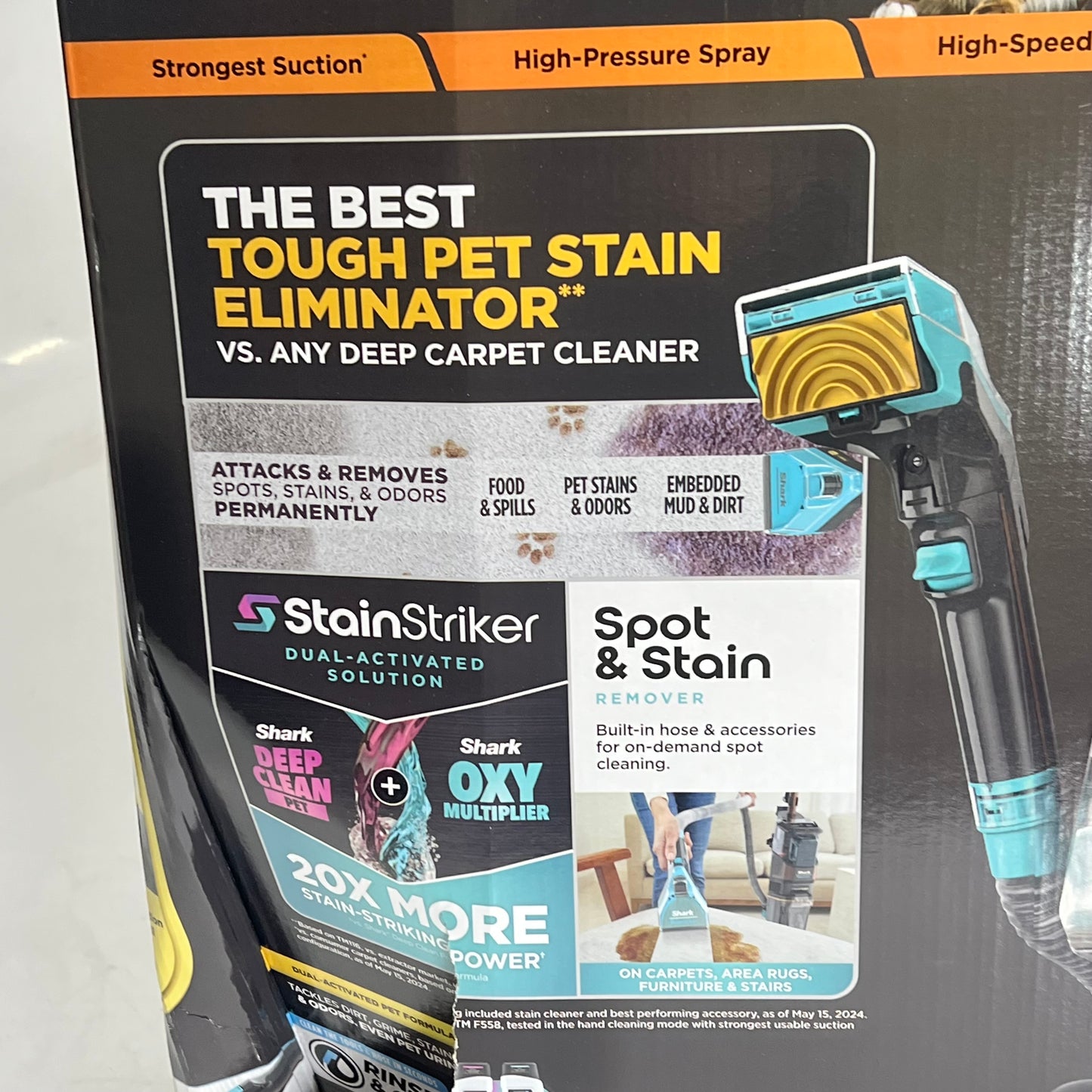 SHARK CarpetXpert HairPro Pet W/ Stain Striker 2-in-1 Deep Carpet Cleaner EX301