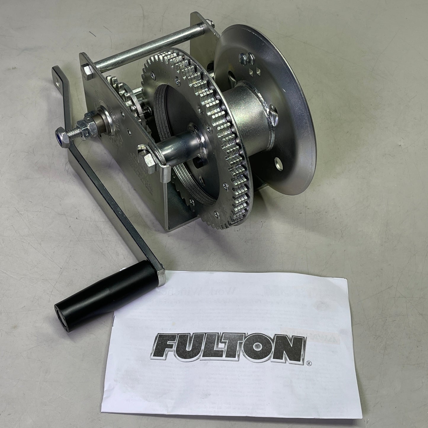 FULTON Automatic Brake Hand Winch, 1500-Lb. Load Capacity 143101