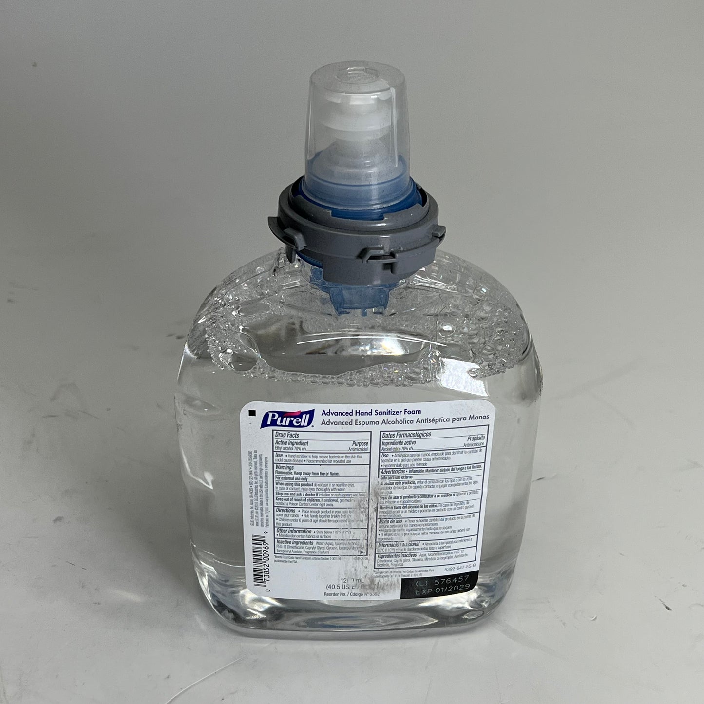 ZA@ PURELL (2 PACK) Advanced Hand Sanitizer Foam BB 01/29 1200ml Clear 5392-02 (As-Is)