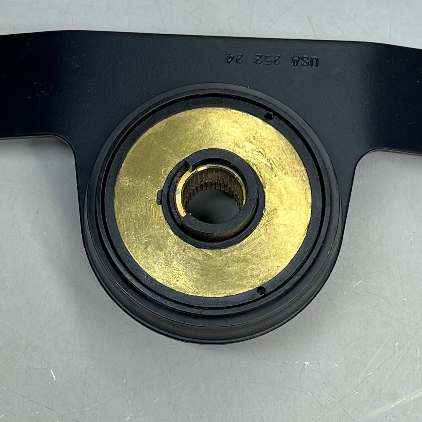 15.5" Steering Wheel For Semi or RV Black BBBL16542SS