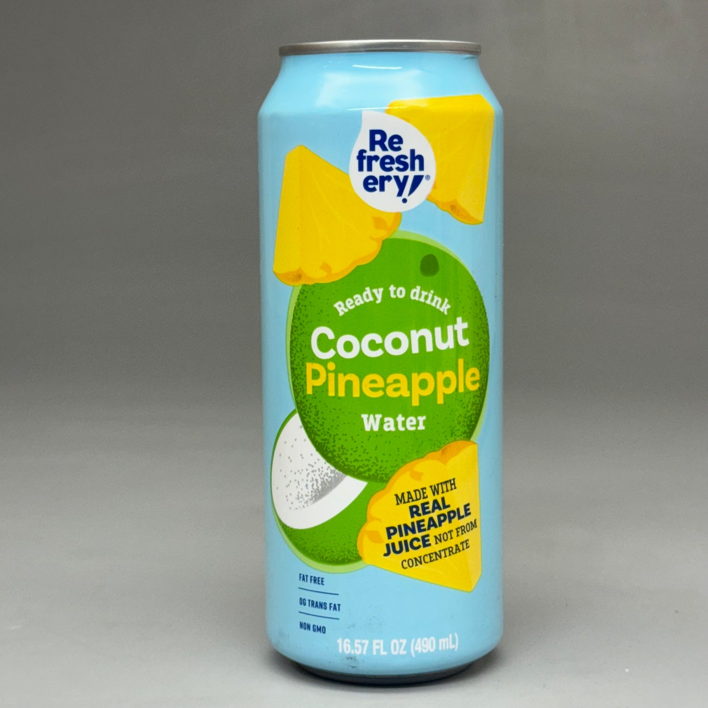 REFRESHERY (12 PACK) Coconut Pineapple Water 16.57 fl oz Each Exp 03/26