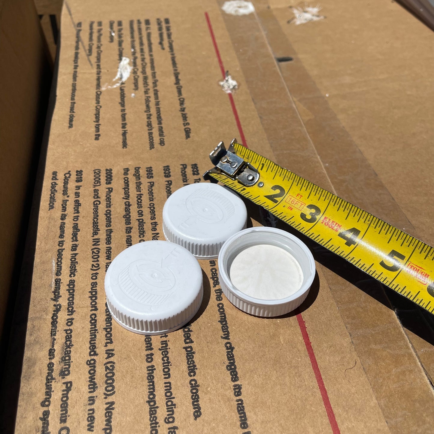 ZA@ Pallet of PHOENIX Safety Lids for Medicine Bottles White 045CRCSTPTA (New)(A)