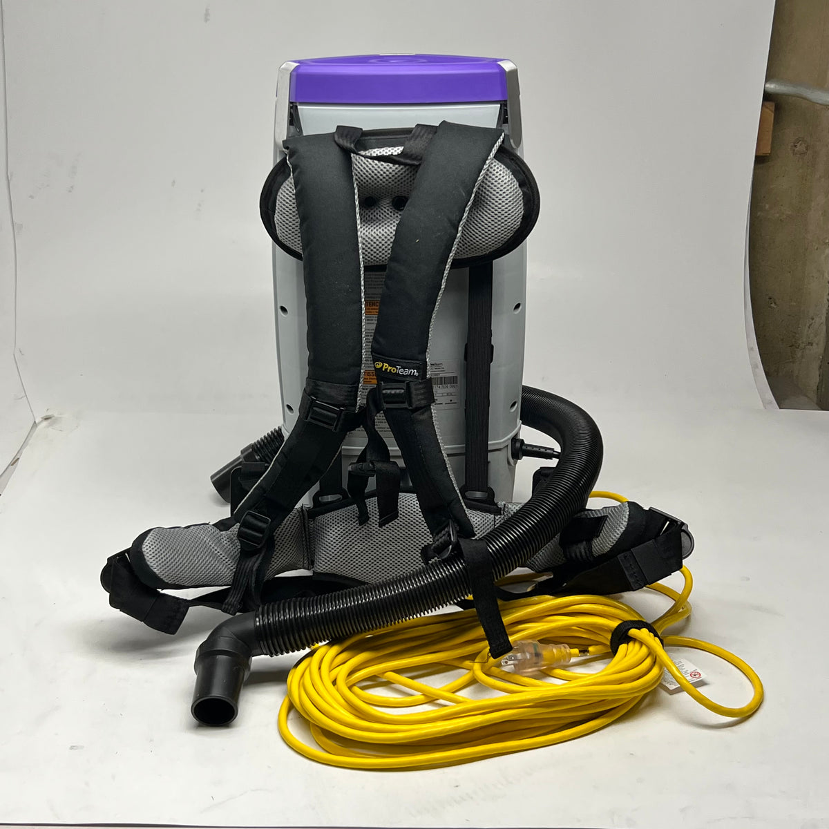 PROTEAM Super Coach Pro 10 Commercial Backpack Vacuum Cleaner Sz 23"H Grey 1073110