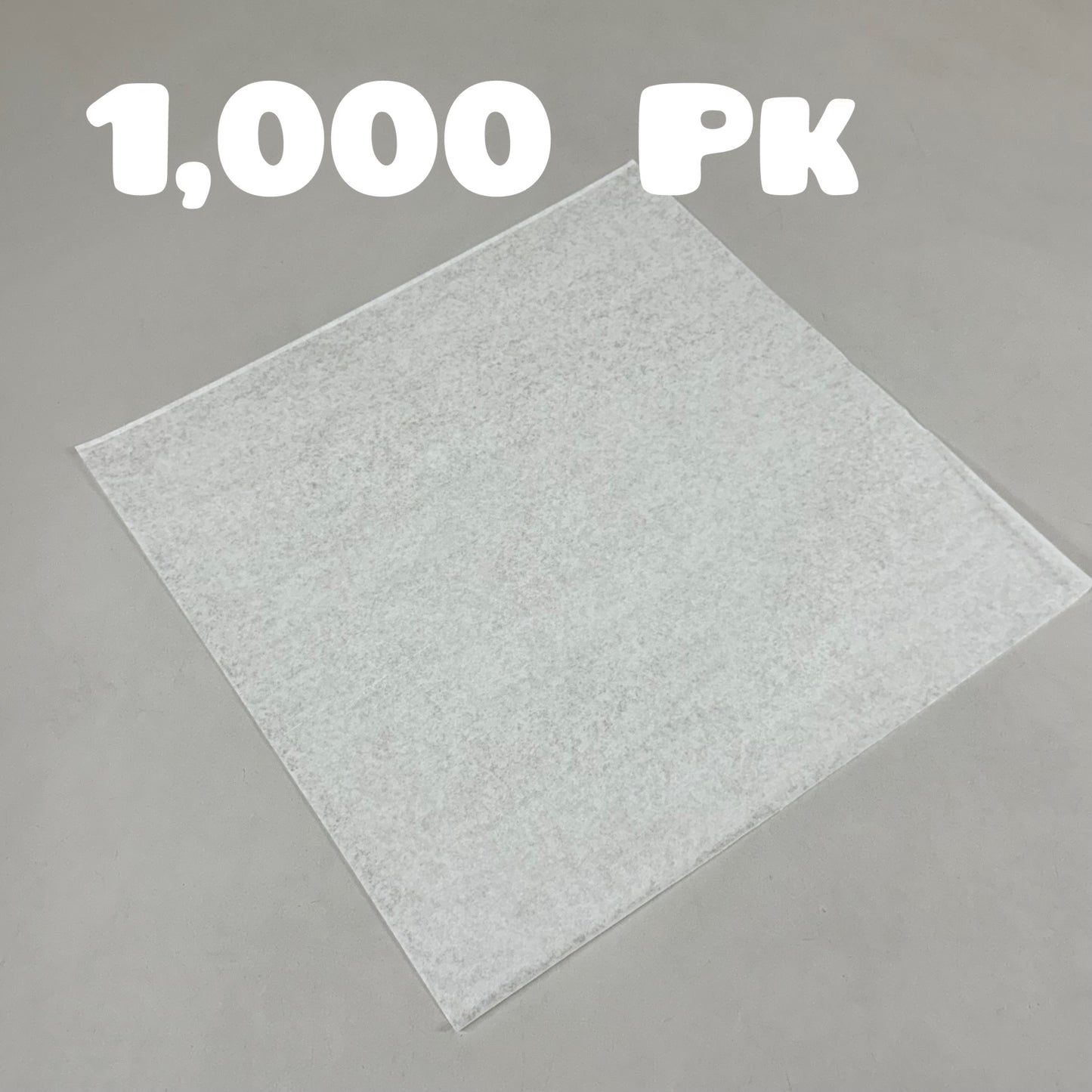 BROWN PAPER GOODS (1,000 Pack) Pre-Cut Plain Waxed Paper 15"x15" White 7B15