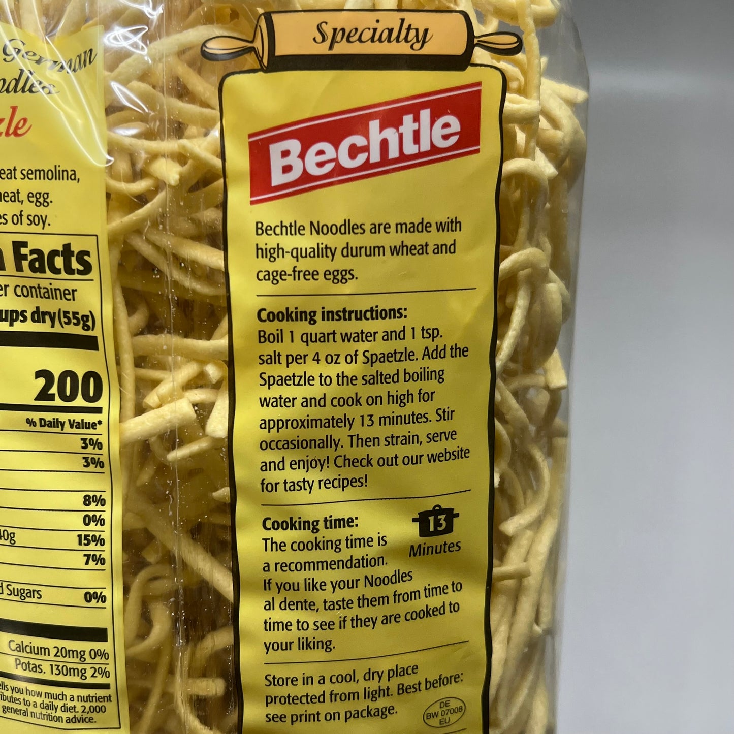 ZA@  BECHTLE (3 PACK) Traditional German Egg Noodles 1.1lbs BB 03/25