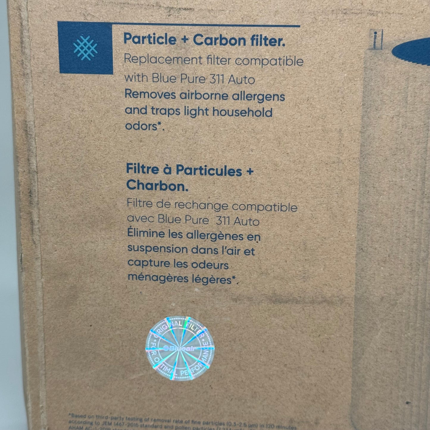 BLUE AIR 311 Auto Repla. Filter & Activated Carbon 14.96"Lx13.19"W OEM 689122013794