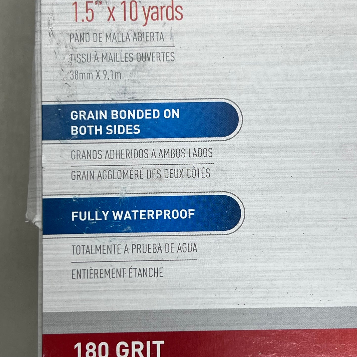 HARRIS (3 PACK) Mesh Cloth 180 Grit 1.5" X 10 Yards Flexible & Durable 331919