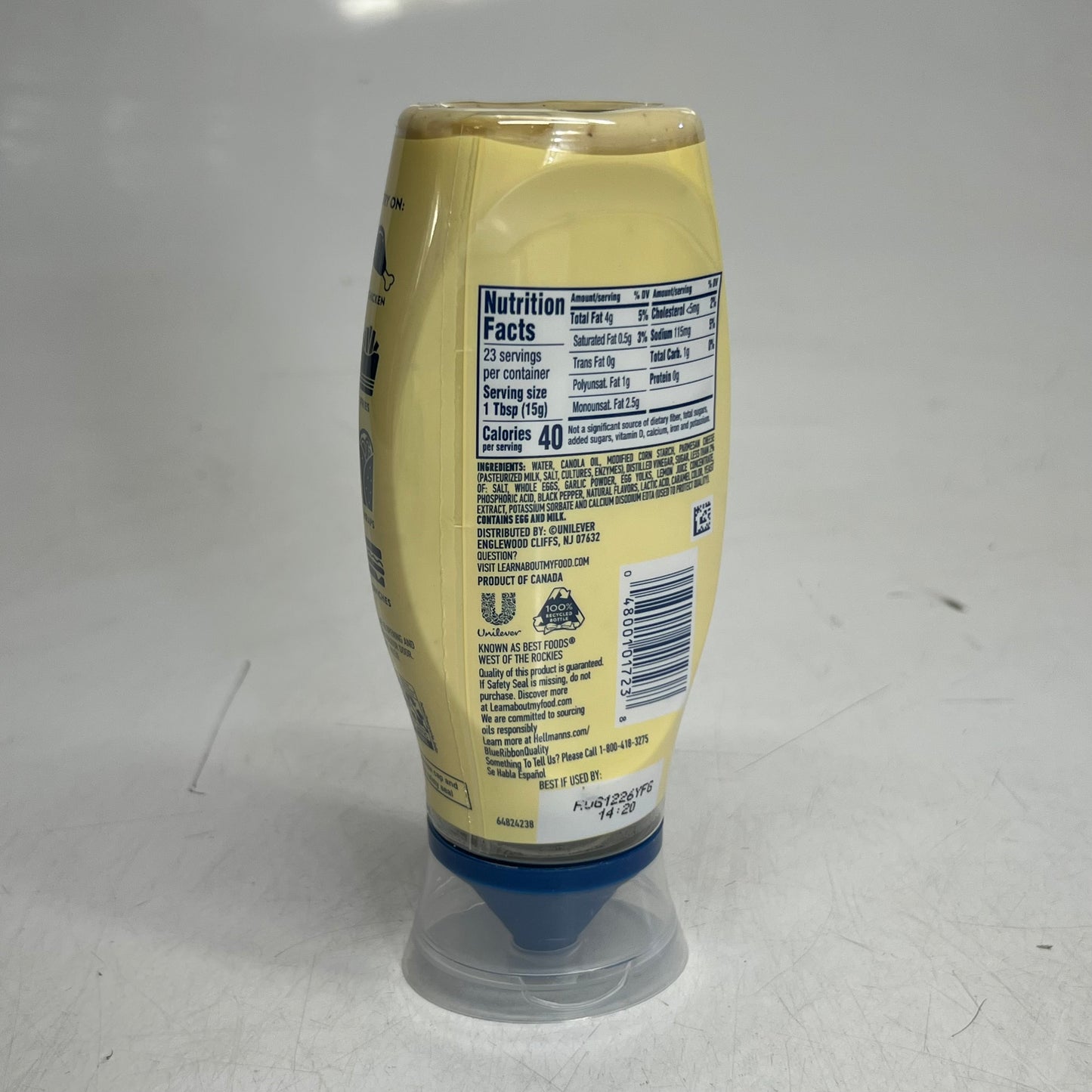 HELLMANN'S (8 PACK) Chicken Tender Mayonnaise Style Dip 11.5 fl. oz. BB 08/26 64418403